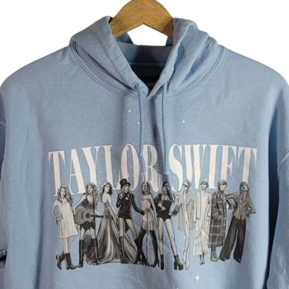 Taylor Swift Midnights Tour Hoodie Blue Medium Pullover Sweatshirt Long Sleeve - Picture 2 of 7